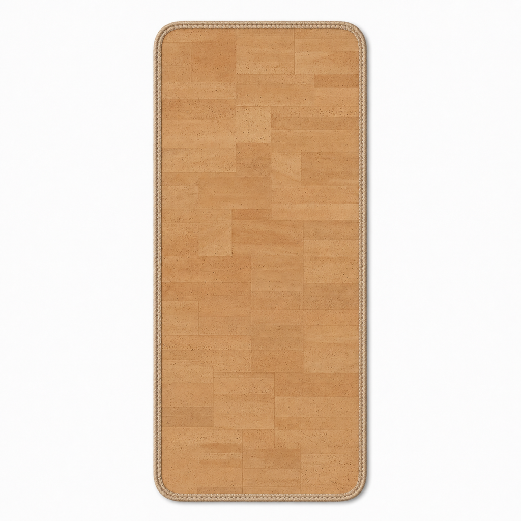 Tapis de yoga en liège antidérapant personnalisé
