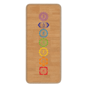 Tapis de yoga antidérapant en liège 7 Chakra