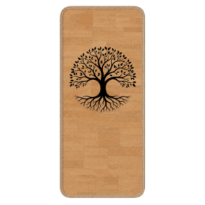 Tapis de yoga antidérapant en liège Arbre de Vie