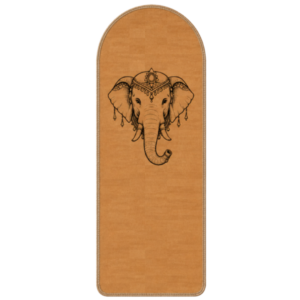 Tapis de yoga antidérapant en liège Arrondi Éléphant