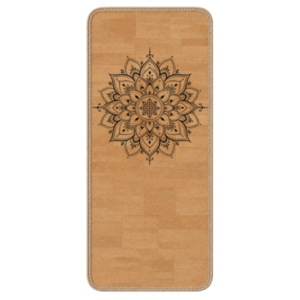 Tapis de yoga antidérapant en liège Mandala