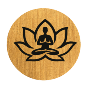 Tapis de méditation rond en liège Fleur de Vie