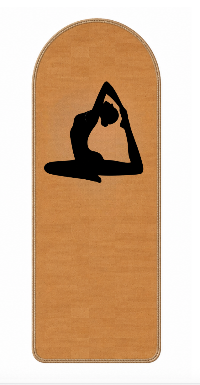 Tapis de Yoga en liège Arrondi Asana Cork Statue