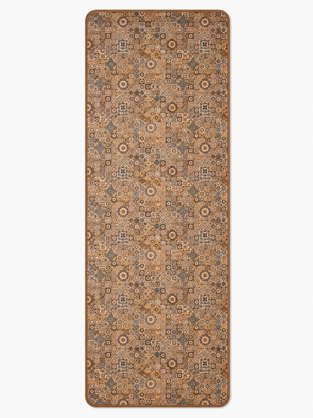Tapis de Yoga en Liège Motif Azulejos