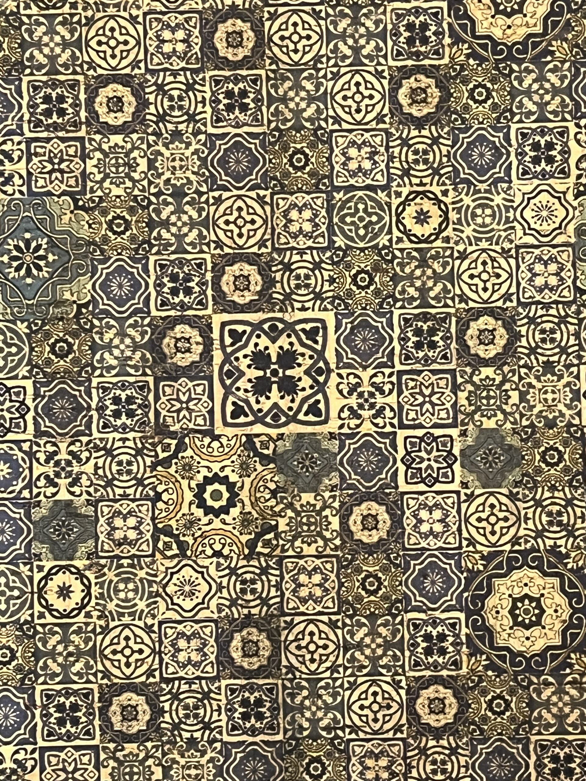 TAPIS DE YOGA EN LIÈGE AZULEJOS