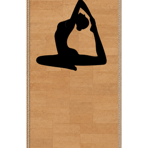 Tapis de yoga antidérapant en liège Statue